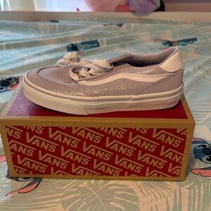Vans Kids Sneakers in Glittery Lavender and White